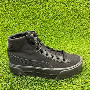 Puma Kaia Platform Mid Womens Size 9.5 Black Athletic Shoes Sneakers 384108-01
